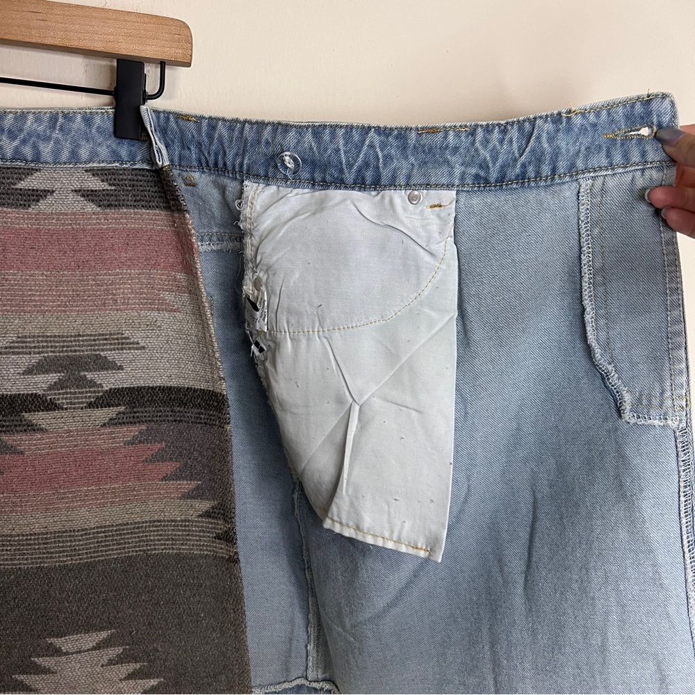 Miss Sparkling Boutique Denim Mini Wrap Skirt - Picture 4 of 11